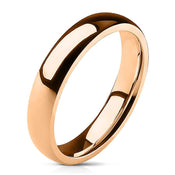 Glow - Glimmende roségouden dames en heren ring met afgeronde hoeken - Moorell